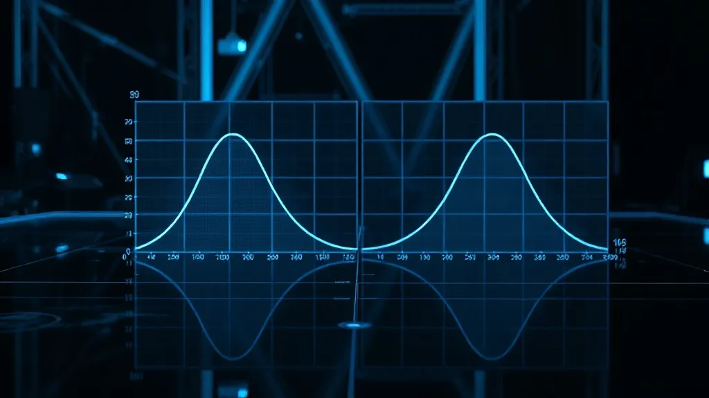 Abstract high-tech visualization of a confusion matrix and R